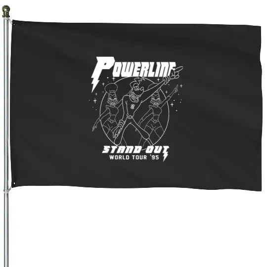 Disney A Goofy Movie Powerline World Tour Outline Tank Top House Flags