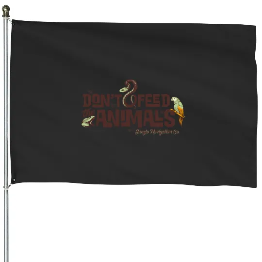Discover Disney jungless Cruise Dont Feed the Animals House Flags