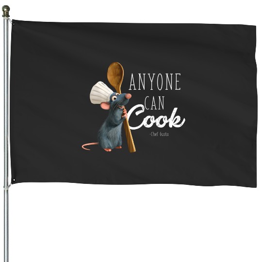 Disney Pixar Ratatouille Remy Anyone Can Cook Quote House Flags