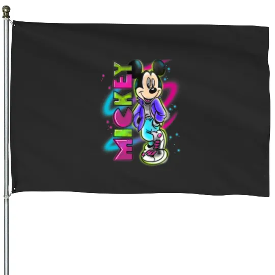 Disney Mickey Mouse Airbrush House Flags