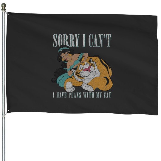 Disney Aladdin Jasmine And Rajah Sassy Quote House Flags