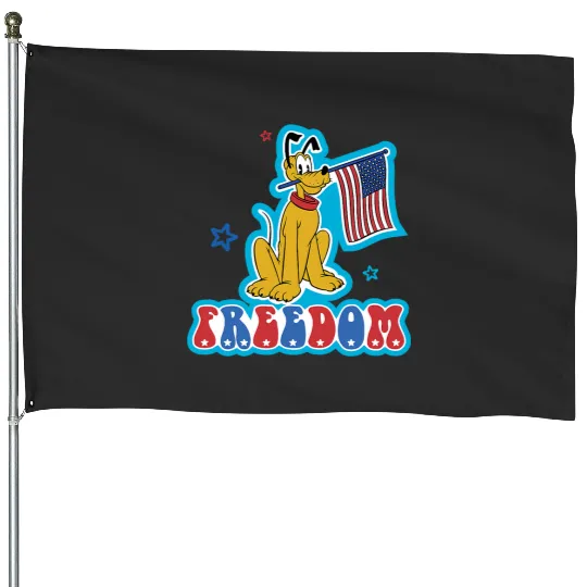Discover Disney Mickey Pluto 4th Of July American Flag House Flags