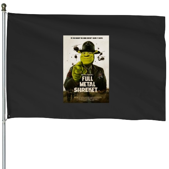 Full Metal Shreket  2: Shrek Same Swamp Forever , Shrek Shirt, Disney Fiona Princess , Shrek,Shrek House Flags