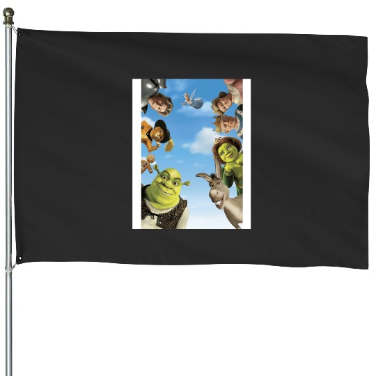 Sherk Art Board Print  : Shrek Same Swamp Forever , Shrek Shirt, Disney Fiona Princess , Shrek,Shrek House Flags