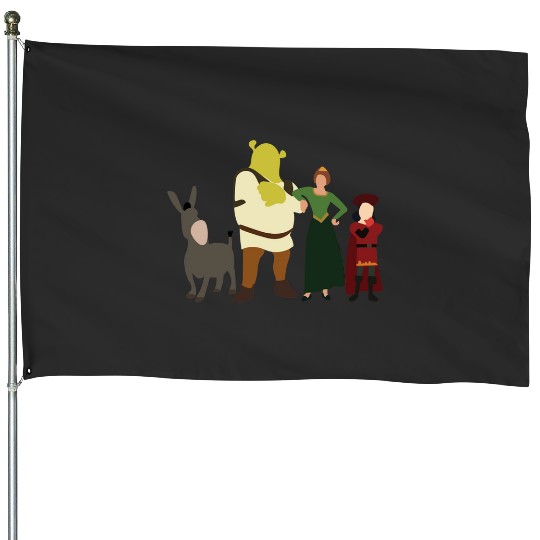 Discover Minimalist Shrek and Friends  1: Shrek Same Swamp Forever , Shrek Shirt, Disney Fiona Princess , Shrek,Shrek House Flags