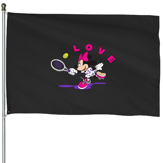 Disney Minnie Mouse Sports Love Tennis Player House Flags
