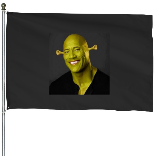 Dwayne The Shrok Johnson  : Shrek Same Swamp Forever , Shrek Shirt, Disney Fiona Princess , Shrek,Shrek House Flags