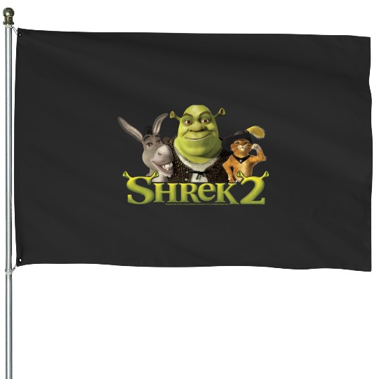 Shrek 2 Donkey  Puss In Boots Best Friends Group  : Shrek Same Swamp Forever , Shrek Shirt, Disney Fiona Princess , Shrek,Shrek House Flags