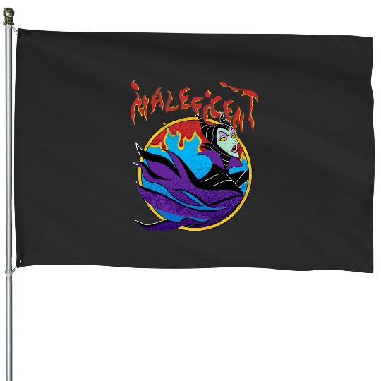 disney sleeping beauty maleficent flame portrait House Flags