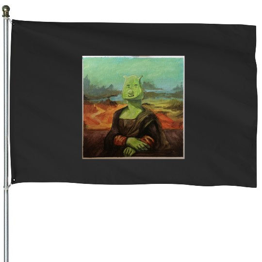 The Mona Ogre  : Shrek Same Swamp Forever , Shrek Shirt, Disney Fiona Princess , Shrek,Shrek House Flags