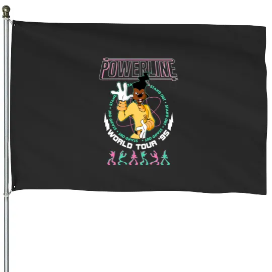 Disney Powerline Goofy Movie House Flags, Disney Goofy Movie Powerline