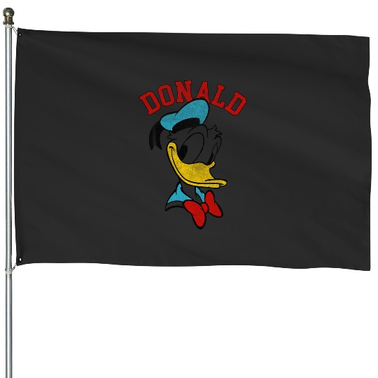 Discover Disney Mickey And Friends Donald Duck Happy Big Face House Flags