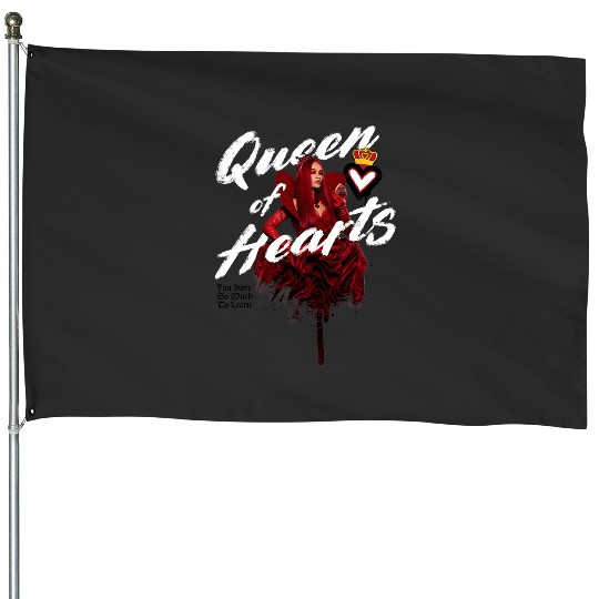 Disney Descendants The Rise Of Red Queen Of Hearts Retro House Flags