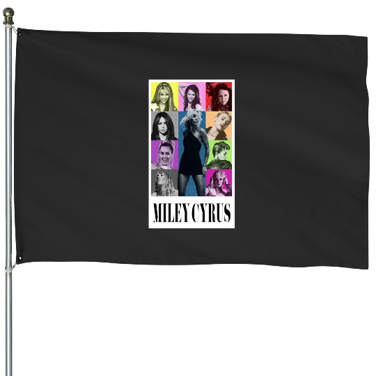 Miley Cyrus Eras Tour Shirt Flowers House Flags