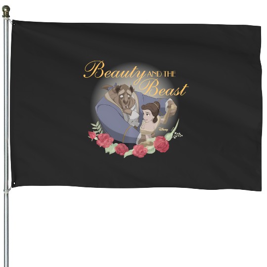 Disney Princess - Beauty And The Beast Roses House Flags