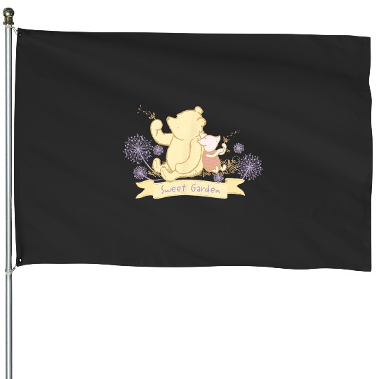 Disney Winnie the Pooh Sweet Garden Cute Pooh Piglet Logo House Flags