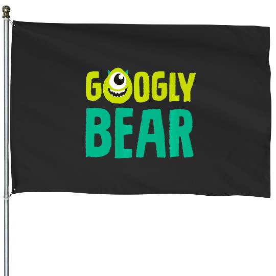 Disney and Pixars Monsters Inc. Mike Wazowski Googly Bear Premium House Flags