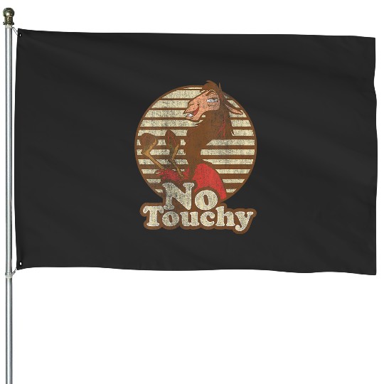 Womens Disney The Emperor's New Groove Kuzco Llama No Touchy V-Neck House Flags