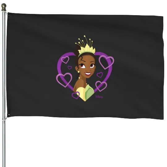Disney Princess - Tiana Heart House Flags