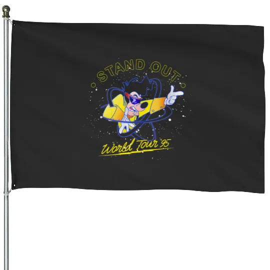 Disney A Goofy Movie Powerline Stand Out World Tour 95 Tank Top House Flags