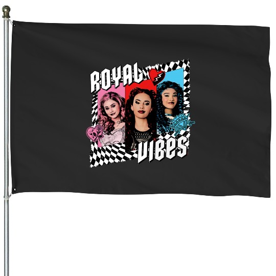 Disney Descendants 4 The Rise of Red Trio Royal Vibes House Flags