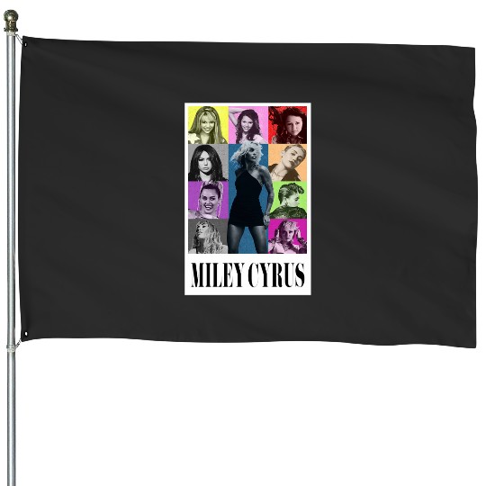 Discover Miley Cyrus Eras Tour Shirt Flowers House Flags