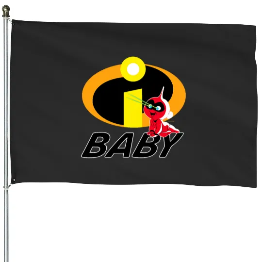 Disney and Pixars The Incredibles JackJack Baby Family House Flags