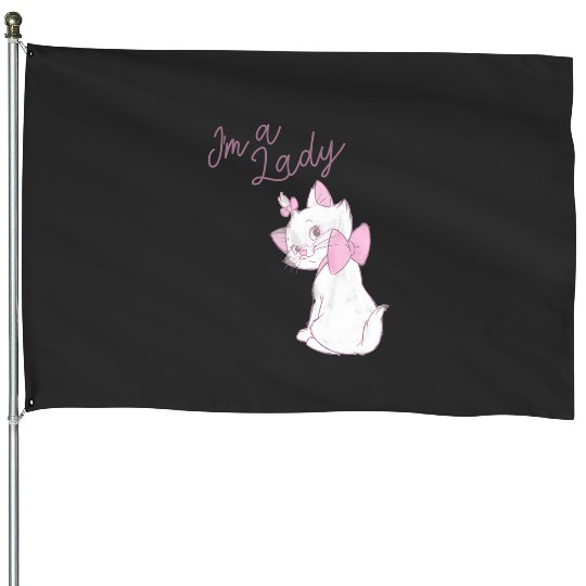 Disney The Aristocats Marie I'M A Lady Text House Flags