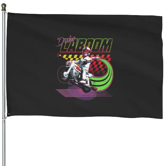 Disneys Pixars toy story 4 duke caboom neon colors House Flags