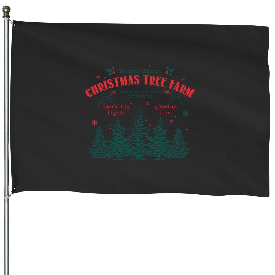 Discover Taylor Christmas tree House Flags