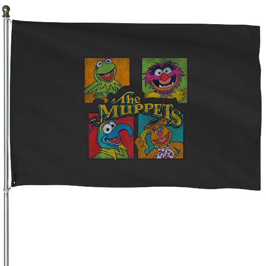 Disneys muppets group shot box up sweat House Flags