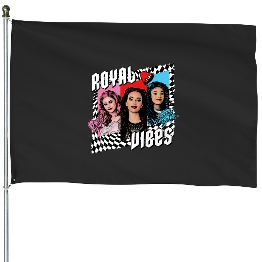 Disney Descendants 4 The Rise of Red Trio Royal Vibes House Flags