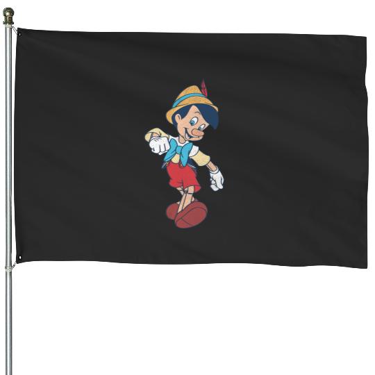 Disney Pinocchio Vintage Portrait House Flags