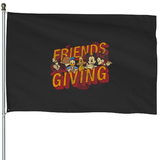 Disney Mickey And Friends Thanksgiving Friendsgiving Feast House Flags