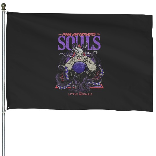 Disney The Little Mermaid Ursula Crystal Ball Sea Witch House Flags