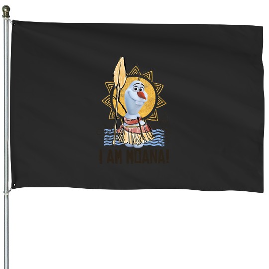 Disney Olaf Presents Moana Costume Sketch House Flags