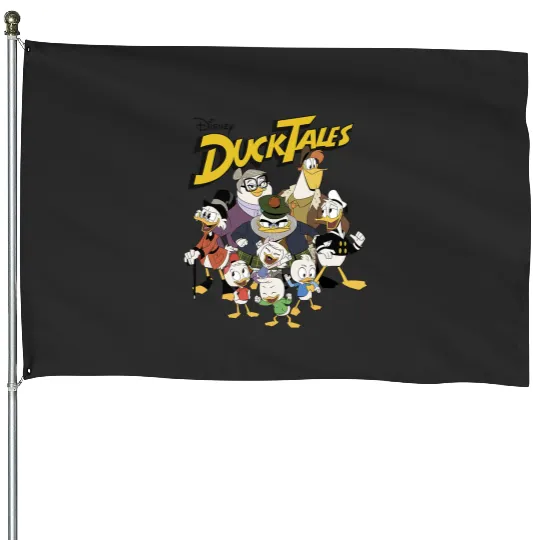 Disney DuckTales Group Shot Logo House Flags