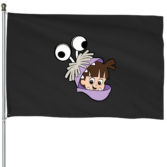 Disney and Pixars Monsters Inc. Boo Big Face Costume House Flags