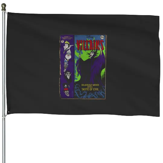 Disney Villains Deliciously Wicked Comic House Flags