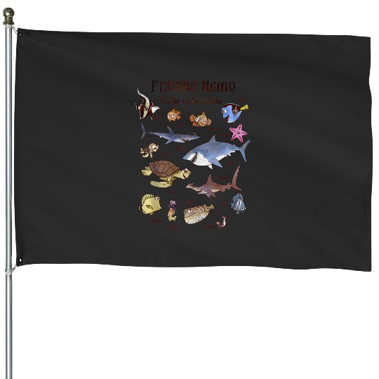 Disneys Pixars finding nemo guide to sea life House Flags