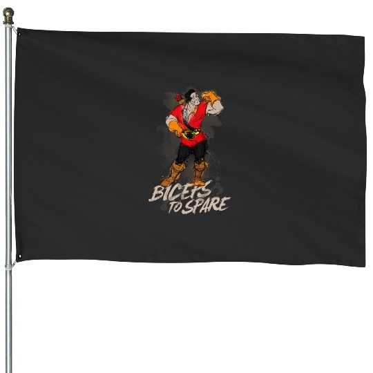 Disneys Beauty and the Beast Gaston Biceps to Spare House Flags