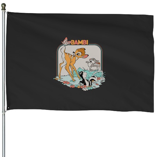 Disney Bambi Movie Retro House Flags