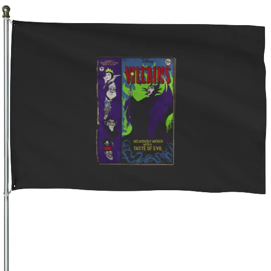 Disney Villains Deliciously Wicked Comic House Flags