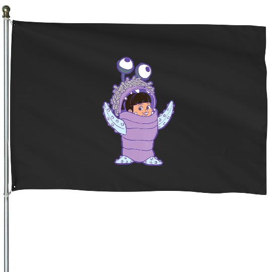 Womens Disney and Pixars Monsters Inc. Boo Pink VNeck House Flags