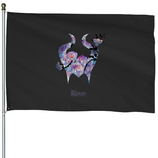 Disney Maleficent Mistress of Evil Floral Horns House Flags