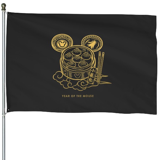 Disneys Mickeys dumplings bamboo steamer year of mouse premium House Flags