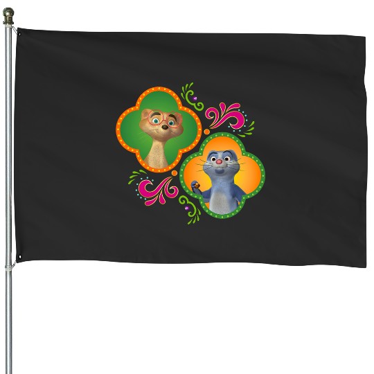 Disney Junior Mira Royal Detective Mikku and Chikku House Flags