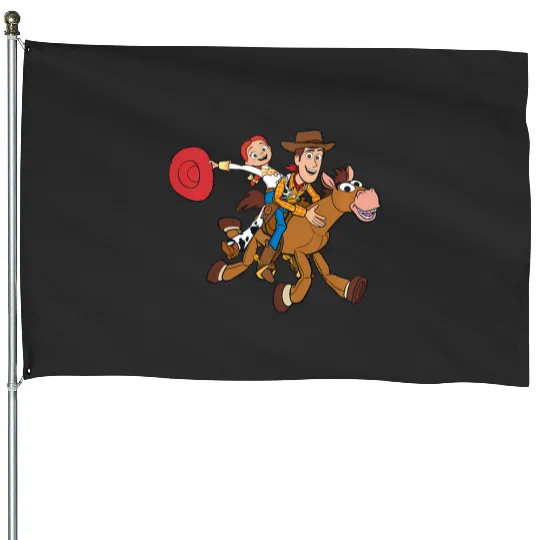 Disney And Pixars Toy Story Woody Jessie Bullseye House Flags