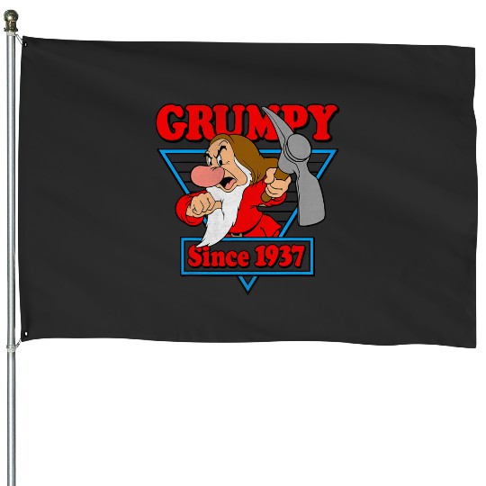 Disneys Snow White Grumpy Since 1937 Triangle Graphic House Flags