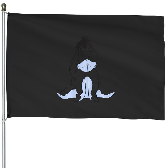Disney Winnie The Pooh Eeyore Simple Sketch Portrait House Flags